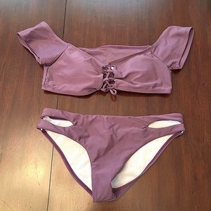 Zaful Purple Bikini Set